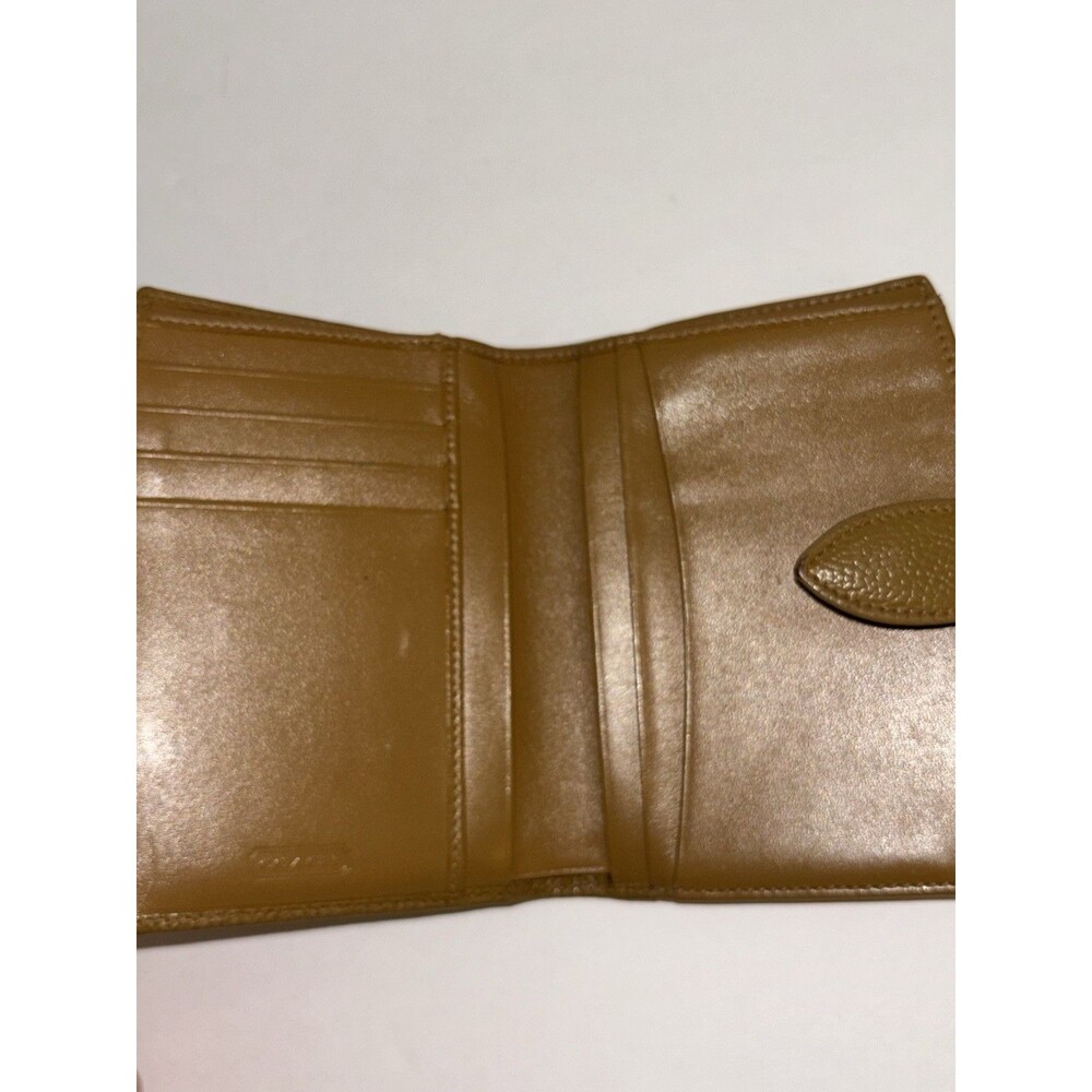 Vintage Coach Madison Leather Bi Fold Wallet Mustard Brown - Picture 10 of 16